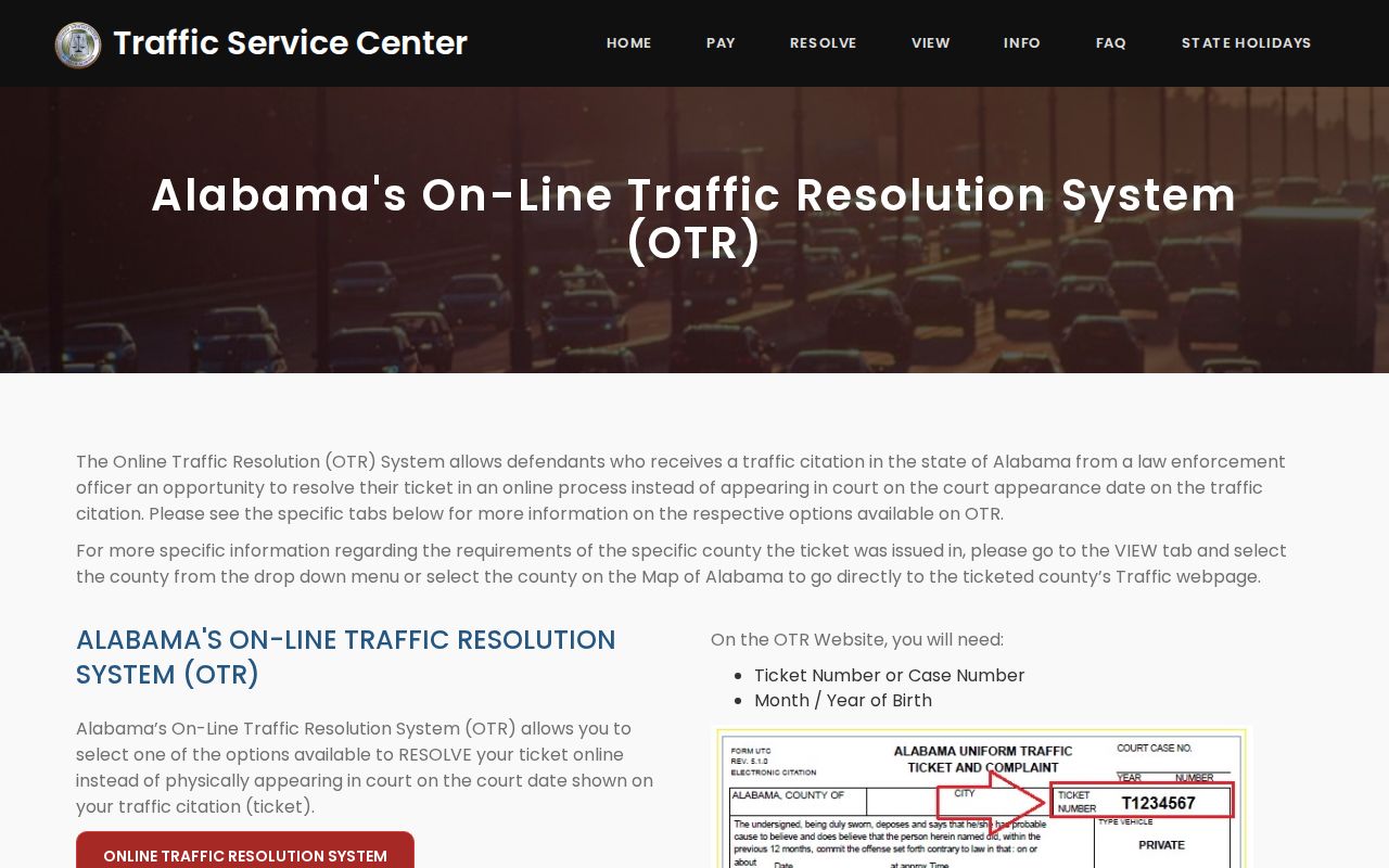 Greene County active warrant traffic resolution screen