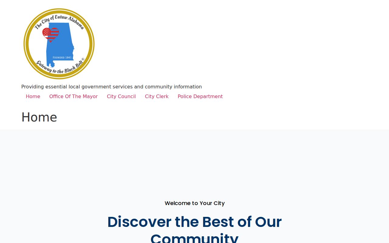 Official Eutaw Police Department contact and public services page